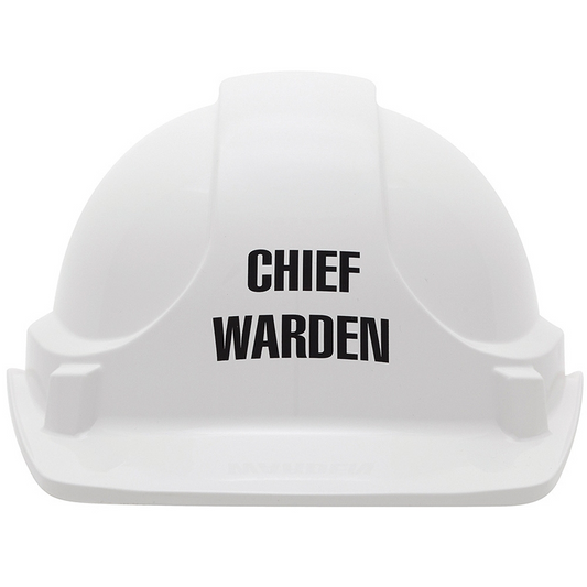 3M AUST TA560WH-CFW Hard Hat Stamped Chief Warden White Type 1