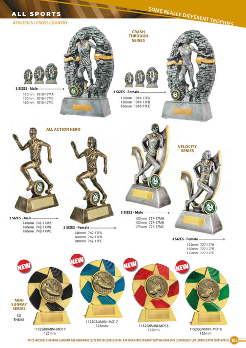 Cover of the Some Really Different Trophies Athletics catalogue 2026