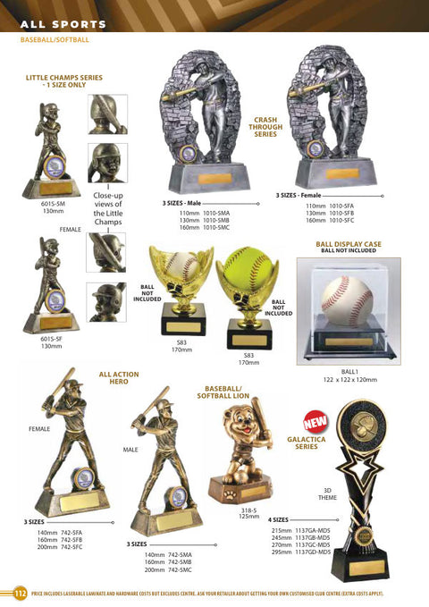 Cover of the Some Really Different Trophies Baseball & Softball catalogue 2026