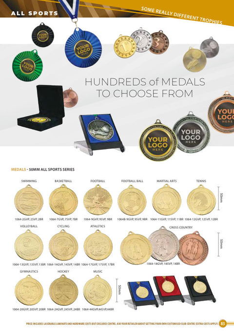 Cover of the Some Really Different Trophies Medals & Ribbons catalogue 2026