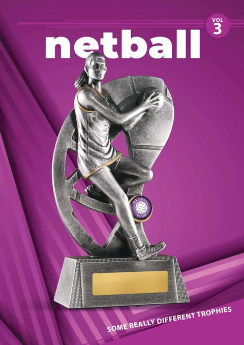 Cover of the Some Really Different Trophies Netball catalogue 2026