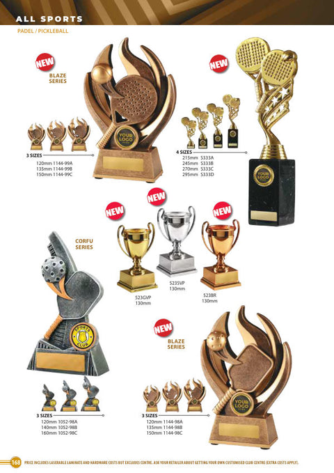Cover of the Some Really Different Trophies Pickleball catalogue 2026