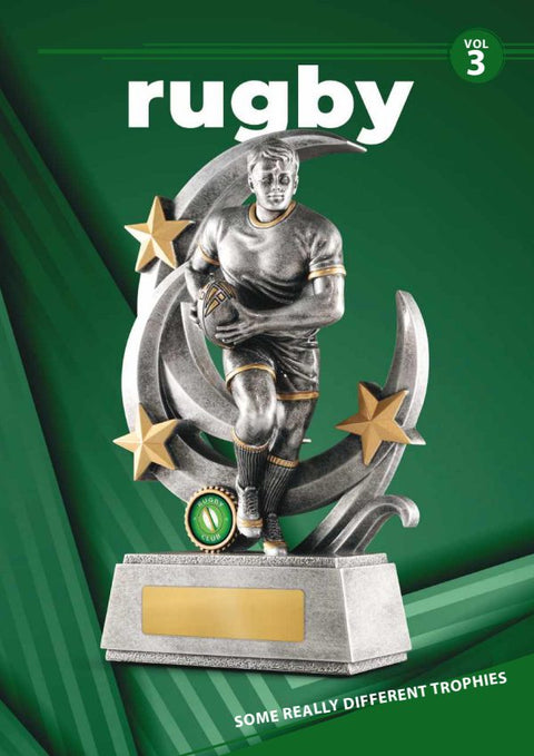 Cover of the Some Really Different Trophies Rugby catalogue 2026
