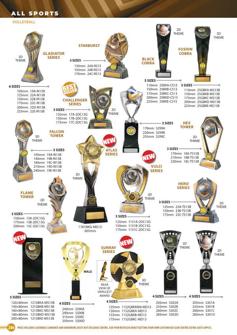 Cover of the Some Really Different Trophies Volleyball catalogue 2026
