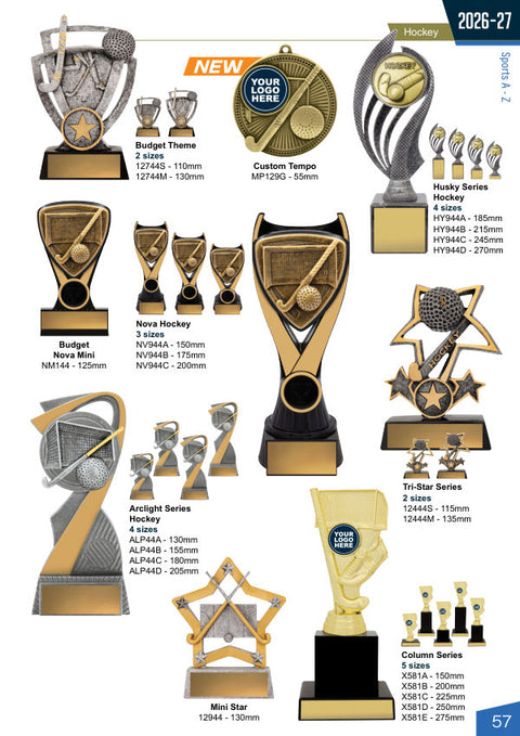 Cover of the Trophies for Distinction Hockey catalogue 2026