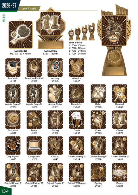 Cover of the Trophies for Distinction Medals & Ribbons catalogue 2026