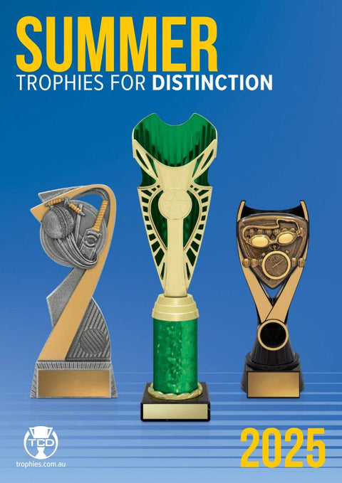Cover of the Trophies for Distinction Summer Sports catalogue 2025