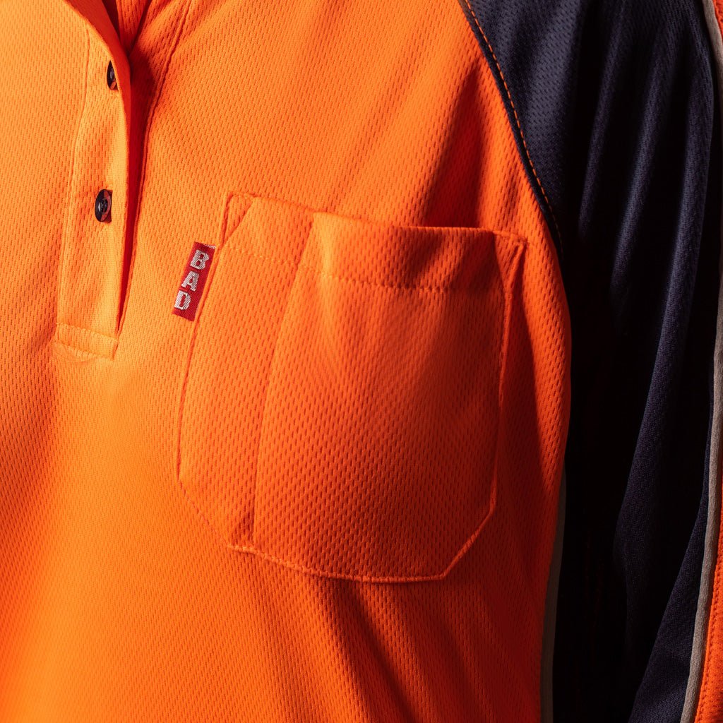 WOMENS HI-VIS L/S POLO SHIRT