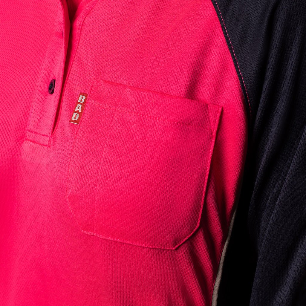 WOMENS HI-VIS L/S POLO SHIRT