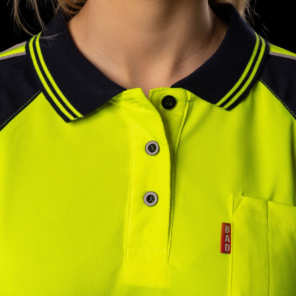 WOMENS HI-VIS L/S POLO SHIRT