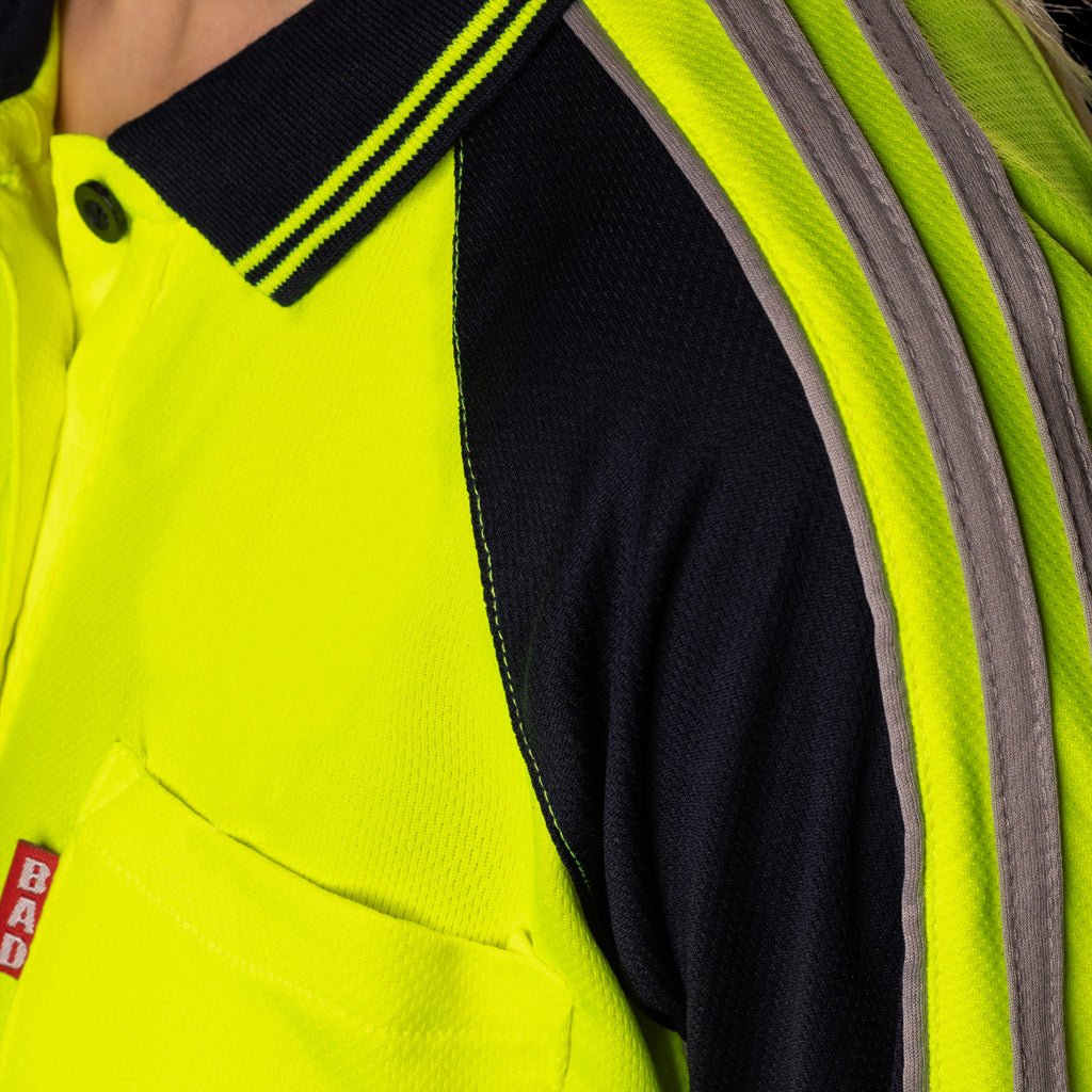 WOMENS HI-VIS L/S POLO SHIRT