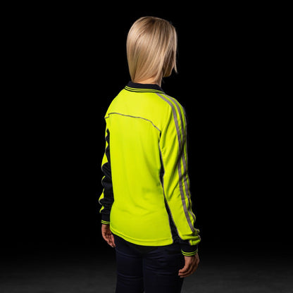 WOMENS HI-VIS L/S POLO SHIRT