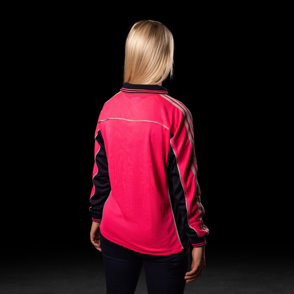 WOMENS HI-VIS L/S POLO SHIRT