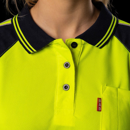 WOMEN'S HI-VIS S/S POLO SHIRT