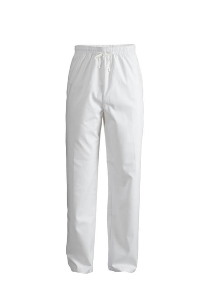 Workcraft WP3012 Food Industry Elastic Drawstring Pant in White