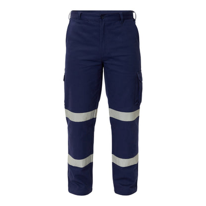 Workcraft WP4017 Mens Reflective Cargo Cotton Drill Trouser in Navy