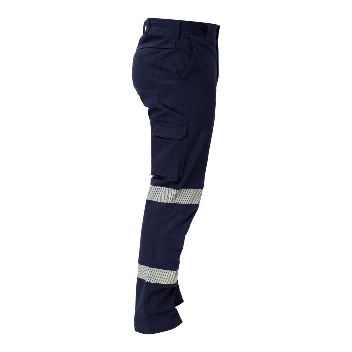 Workcraft WP4019 Mens Stretch Cargo Pants With Segmented Tape in Navy
