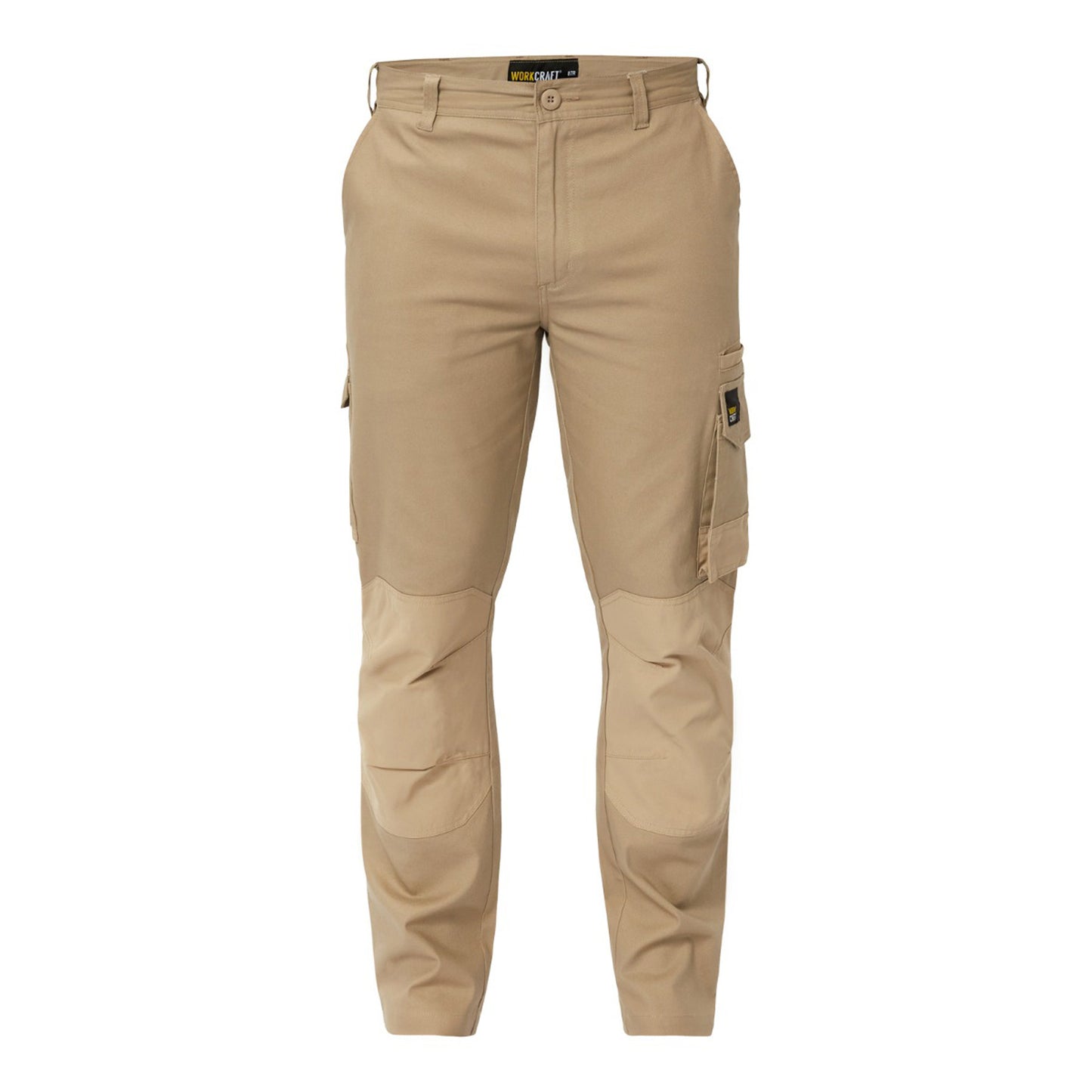 Workcraft WP4020 Mens Stretch Cargo Pants in Stone