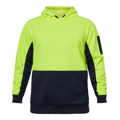 Workcraft WT8010 Hi Vis Hoodie in Yellow/Navy