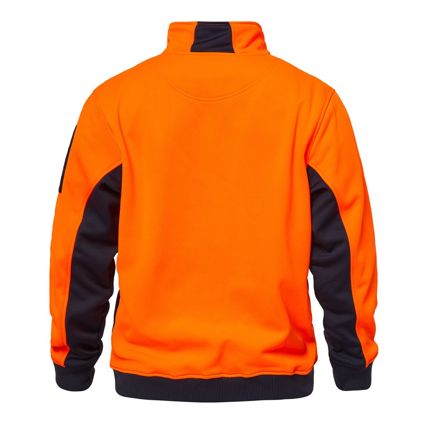 Workcraft WT8012 Hi Vis Half Zip Pullover in Orange/Navy