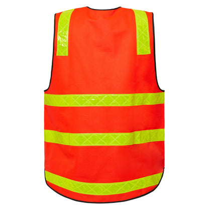 Workcraft WV7003 VIC Road Vest in Hi Vis Red