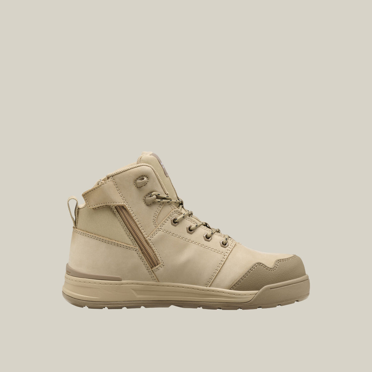 Hard Yakka Y60124 Evolution Lace Up & Side Zip 5" Steel Toe Safety Boot - Sand