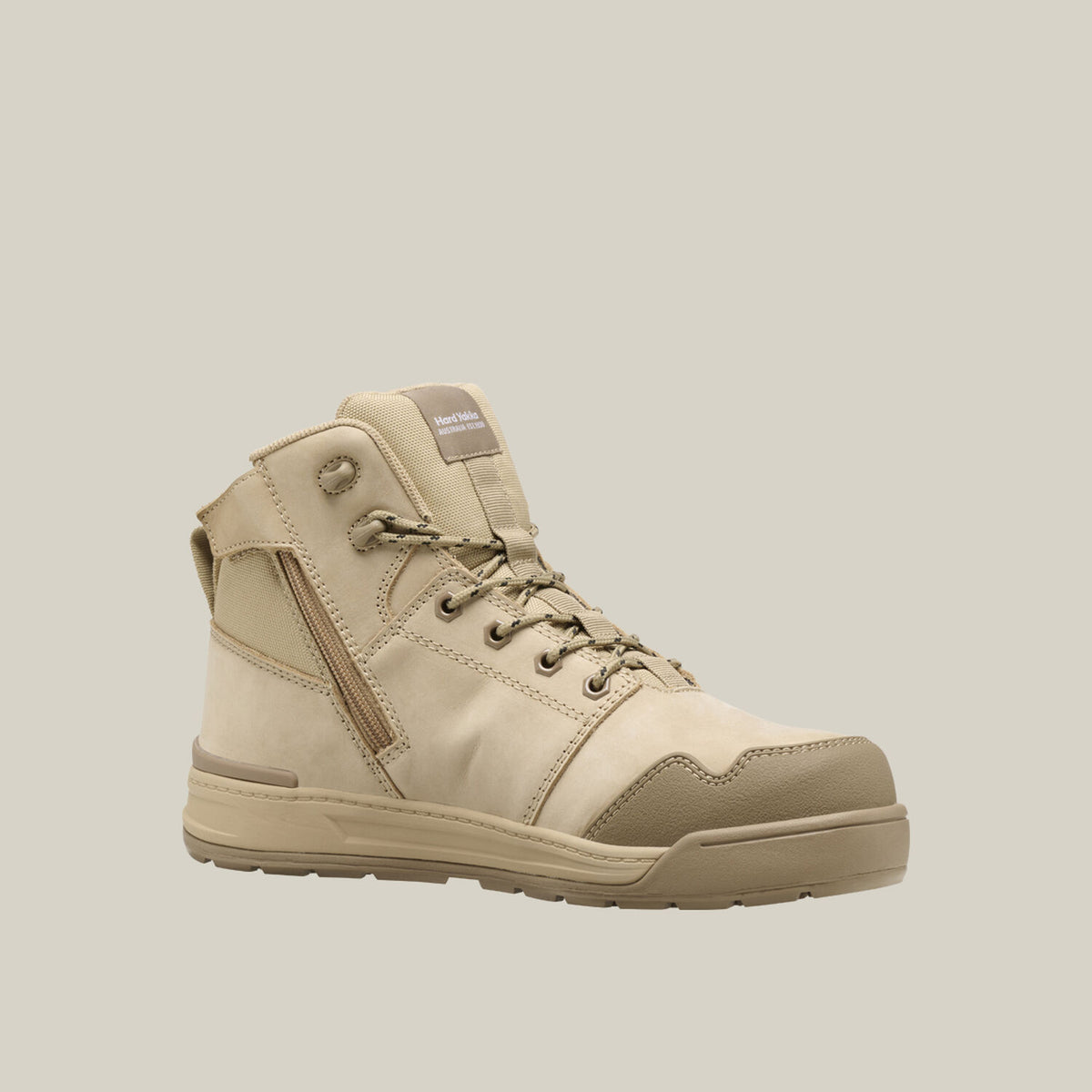 Hard Yakka Y60124 Evolution Lace Up & Side Zip 5" Steel Toe Safety Boot - Sand