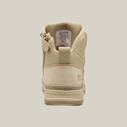 Hard Yakka Y60124 Evolution Lace Up & Side Zip 5" Steel Toe Safety Boot - Sand