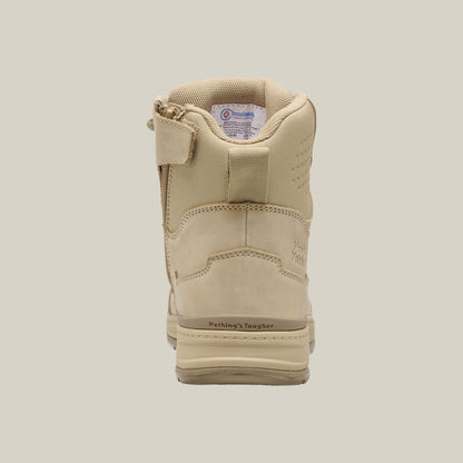 Hard Yakka Y60139 Evolution Lace Up & Side Zip 6" Steel Toe Safety Boot - Sand