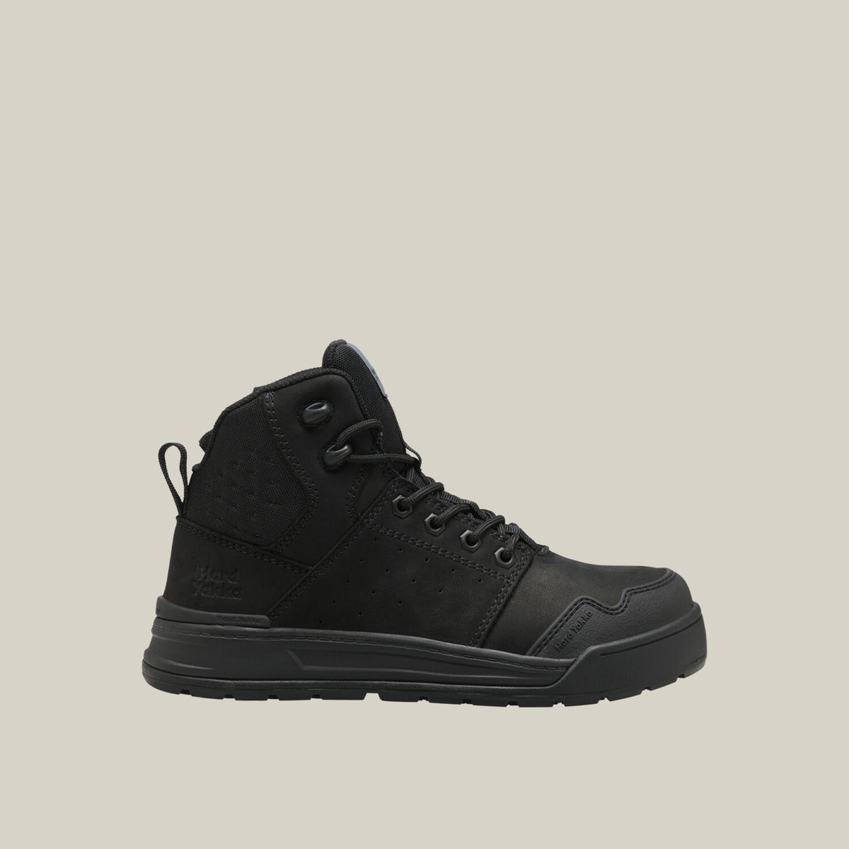 Hard Yakka Y60148 Women's Evolution Lace Up & Side Zip 5" Steel Toe Safety Boot - Black