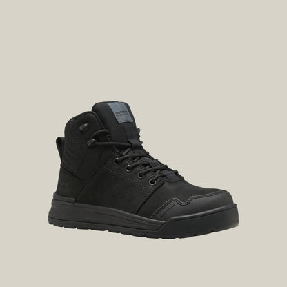 Hard Yakka Y60148 Women's Evolution Lace Up & Side Zip 5" Steel Toe Safety Boot - Black