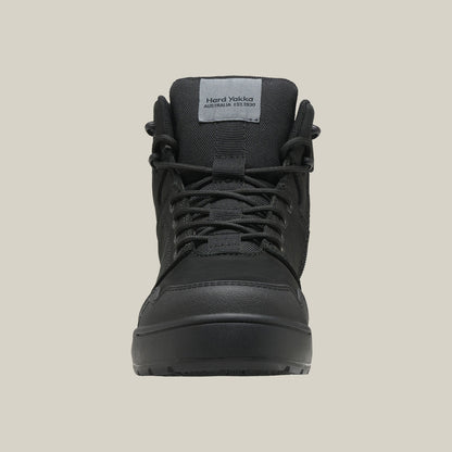 Hard Yakka Y60148 Women's Evolution Lace Up & Side Zip 5" Steel Toe Safety Boot - Black