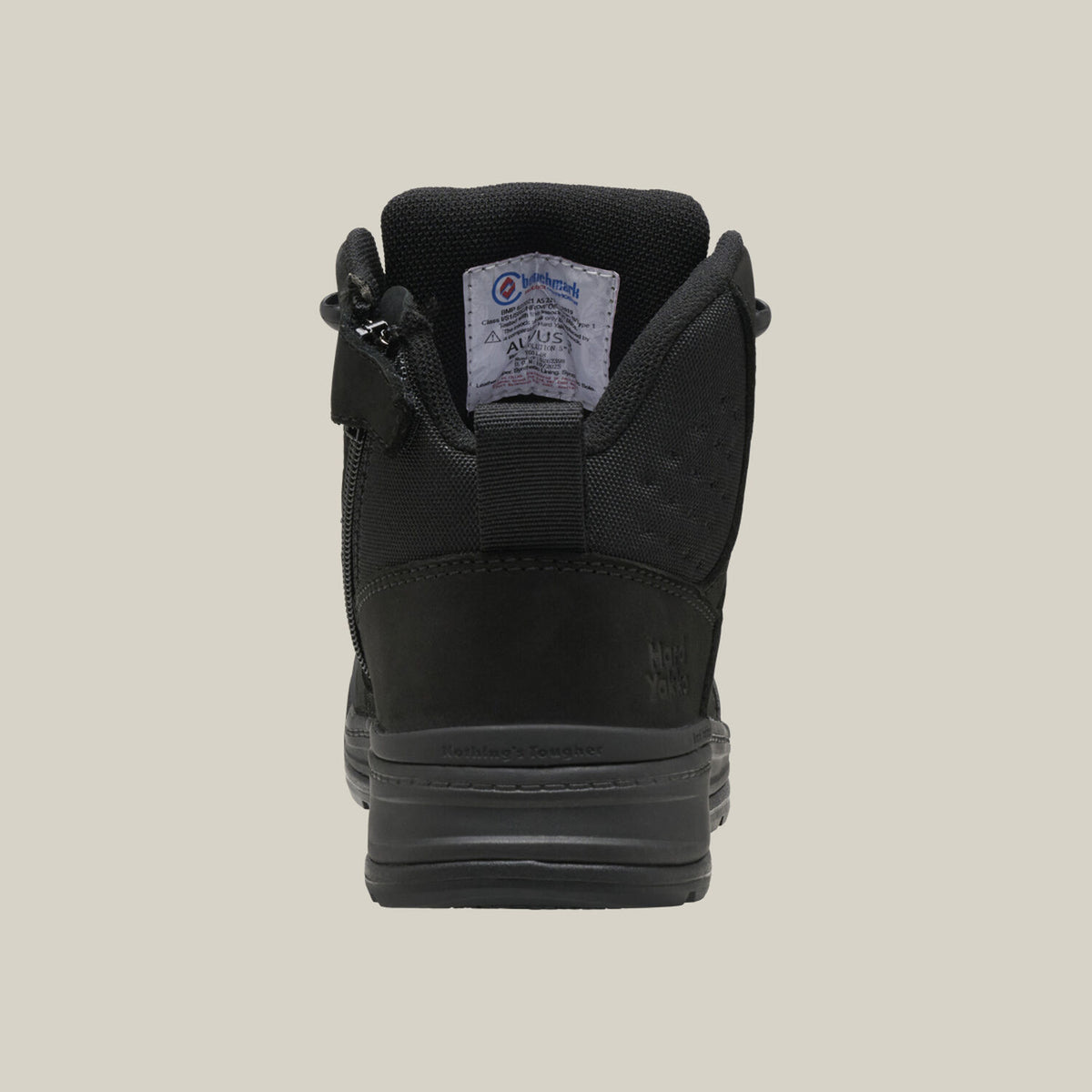 Hard Yakka Y60148 Women's Evolution Lace Up & Side Zip 5" Steel Toe Safety Boot - Black