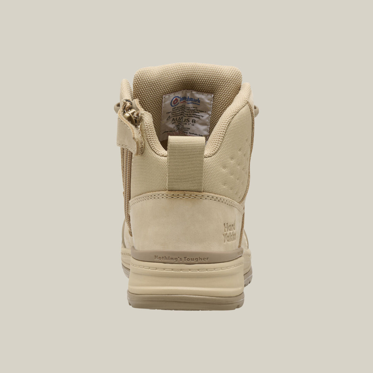 Hard Yakka Y60149 Women's Evolution Lace Up & Side Zip 5" Steel Toe Safety Boot - Sand